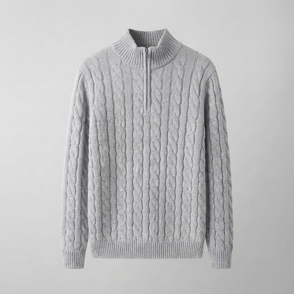 The Matcha Knit Zip