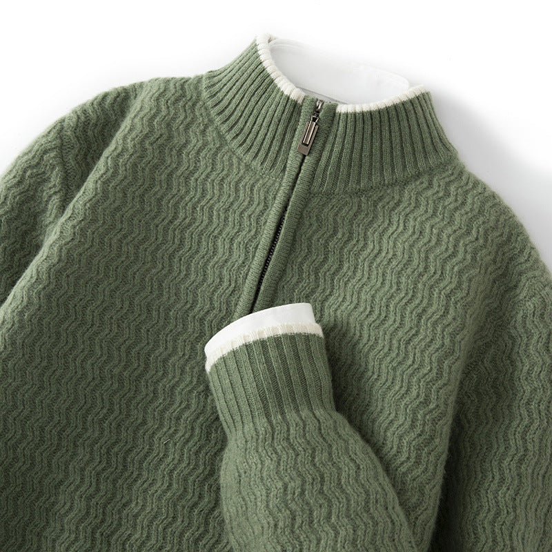 The Cable Knit Zip