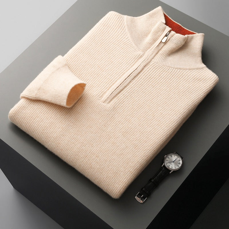 The Thickened Cashmere Zip