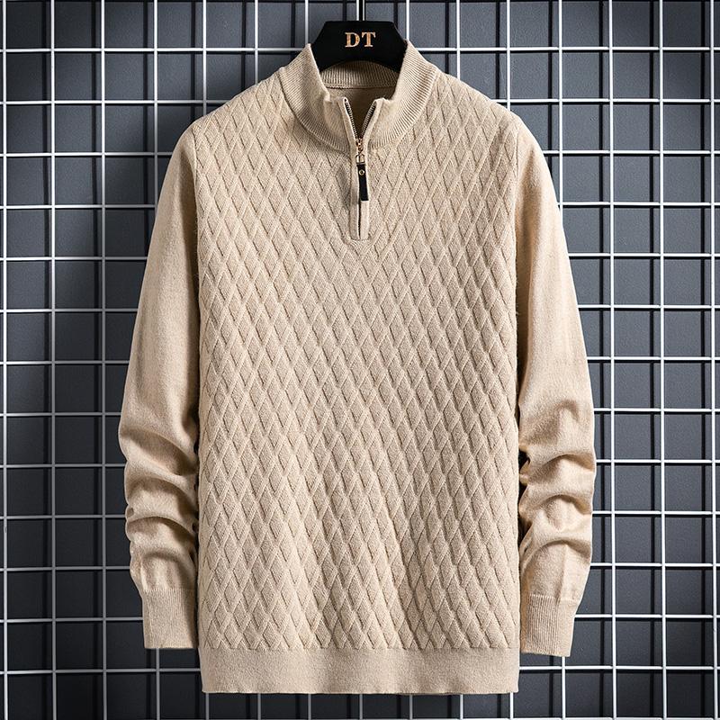 The Diamond Knit Quarter Zip