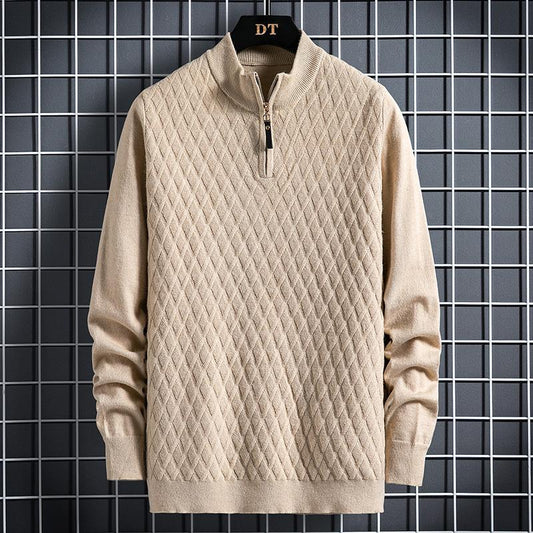 The Diamond Knit Quarter Zip