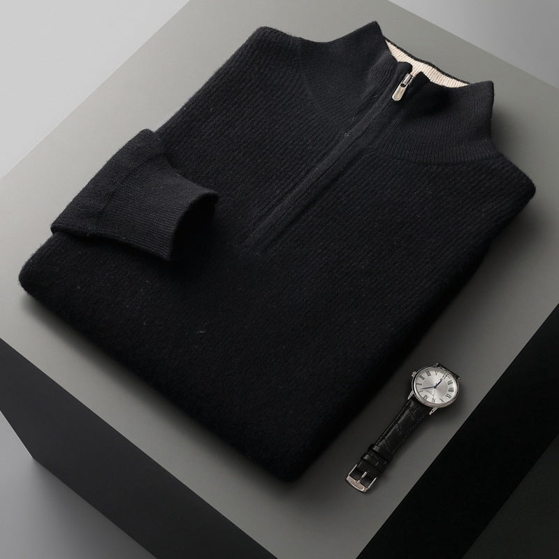 The Thickened Cashmere Zip